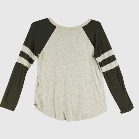 ODDI Women's Long Sleeve Boho Raglan Top Size Large Made in USA - Picture 2 of 9